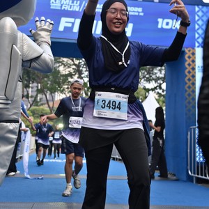 Race photo from KEMLU RUN 2026
