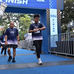 Race photo from KEMLU RUN 2026