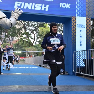 Race photo from KEMLU RUN 2026