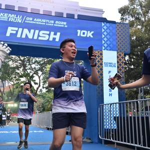 Race photo from KEMLU RUN 2026