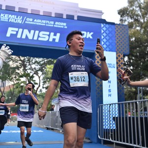 Race photo from KEMLU RUN 2026