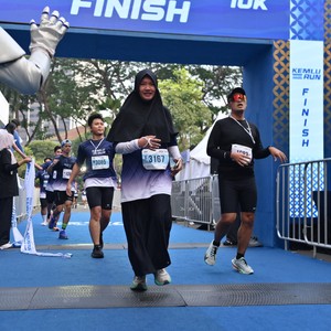 Race photo from KEMLU RUN 2026