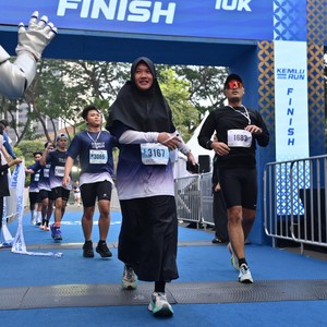 Race photo from KEMLU RUN 2026