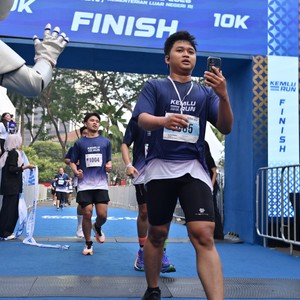 Race photo from KEMLU RUN 2026