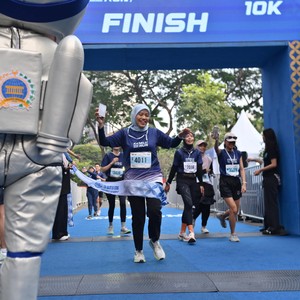 Race photo from KEMLU RUN 2026