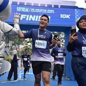 Race photo from KEMLU RUN 2026