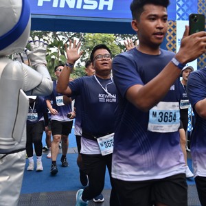 Race photo from KEMLU RUN 2026