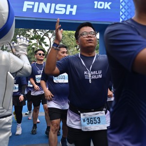 Race photo from KEMLU RUN 2026