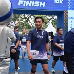 Race photo from KEMLU RUN 2026