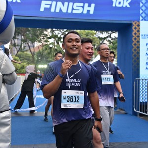 Race photo from KEMLU RUN 2026
