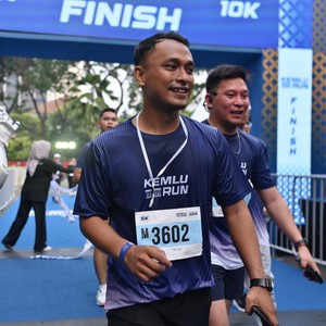 Race photo from KEMLU RUN 2026