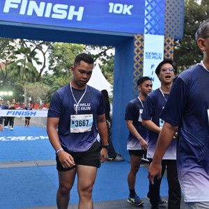 Race photo from KEMLU RUN 2026