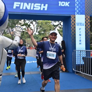 Race photo from KEMLU RUN 2026