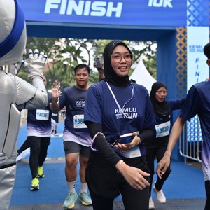 Race photo from KEMLU RUN 2026