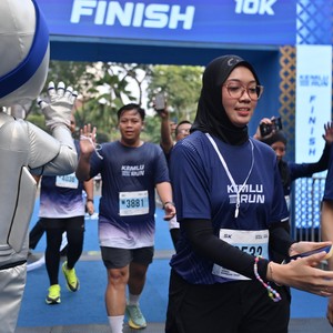 Race photo from KEMLU RUN 2026