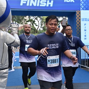 Race photo from KEMLU RUN 2026
