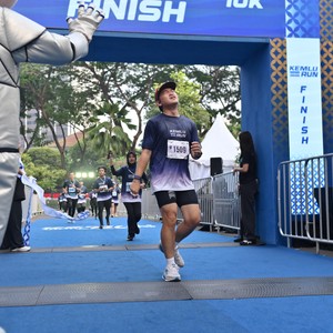 Race photo from KEMLU RUN 2026
