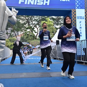 Race photo from KEMLU RUN 2026