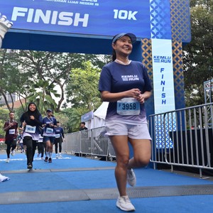 Race photo from KEMLU RUN 2026