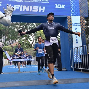 Race photo from KEMLU RUN 2026