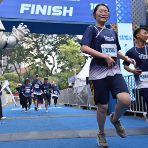 Race photo from KEMLU RUN 2026