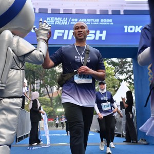 Race photo from KEMLU RUN 2026