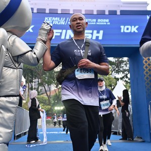 Race photo from KEMLU RUN 2026