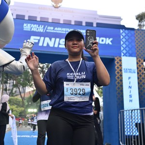Race photo from KEMLU RUN 2026