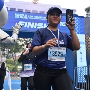 Race photo from KEMLU RUN 2026