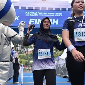 Race photo from KEMLU RUN 2026