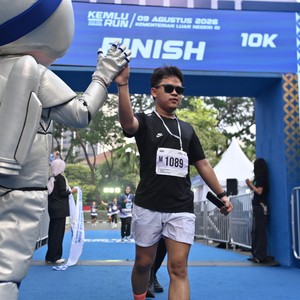 Race photo from KEMLU RUN 2026