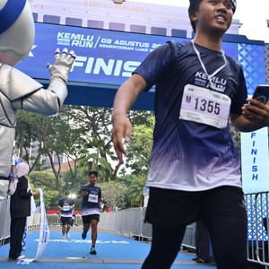 Race photo from KEMLU RUN 2026