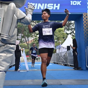 Race photo from KEMLU RUN 2026