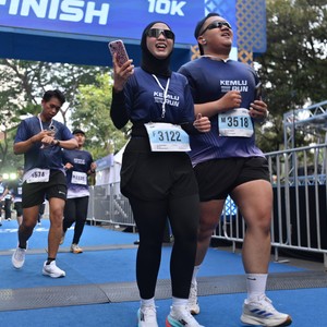 Race photo from KEMLU RUN 2026