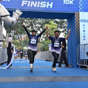 Race photo from KEMLU RUN 2026