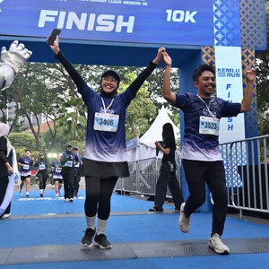 Race photo from KEMLU RUN 2026
