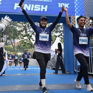 Race photo from KEMLU RUN 2026