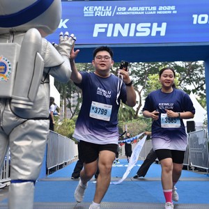 Race photo from KEMLU RUN 2026