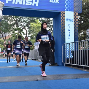 Race photo from KEMLU RUN 2026