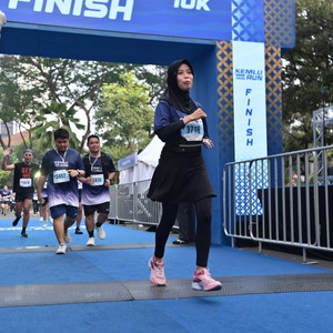 Race photo from KEMLU RUN 2026