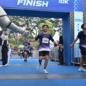 Race photo from KEMLU RUN 2026