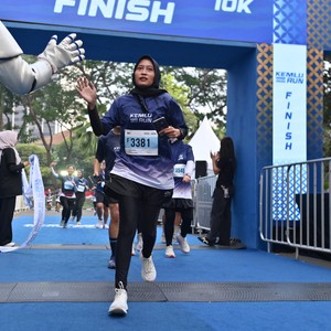 Race photo from KEMLU RUN 2026
