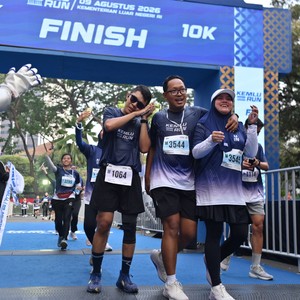 Race photo from KEMLU RUN 2026