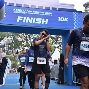 Race photo from KEMLU RUN 2026