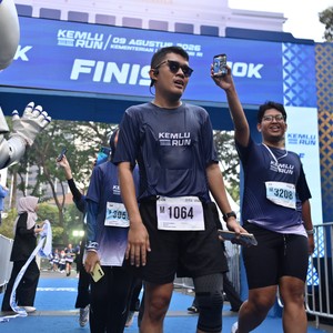 Race photo from KEMLU RUN 2026