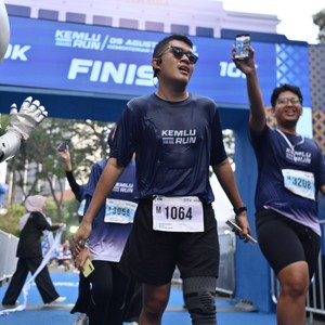 Race photo from KEMLU RUN 2026