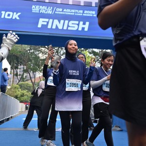 Race photo from KEMLU RUN 2026