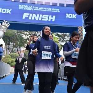 Race photo from KEMLU RUN 2026