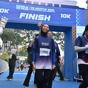 Race photo from KEMLU RUN 2026