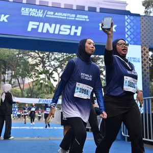 Race photo from KEMLU RUN 2026